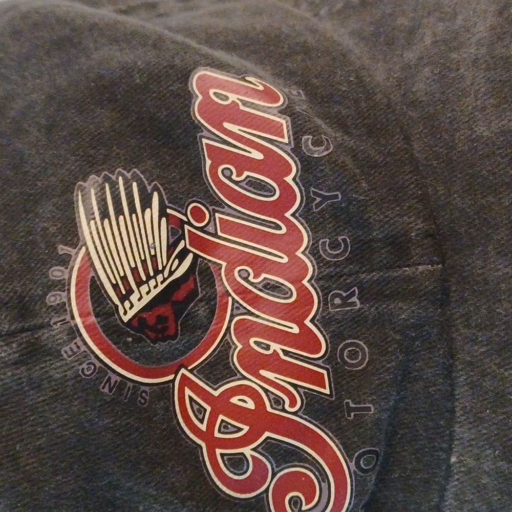 Indian Motorcycle Gray DEMIM VINTAGE Cap HAT - Picture 2 of 6